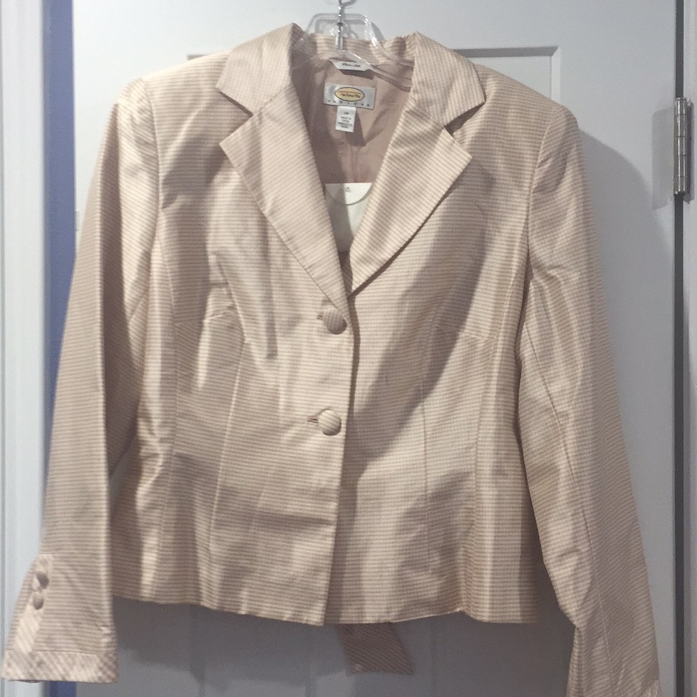 14P Talbots Silk Jacket and skirt